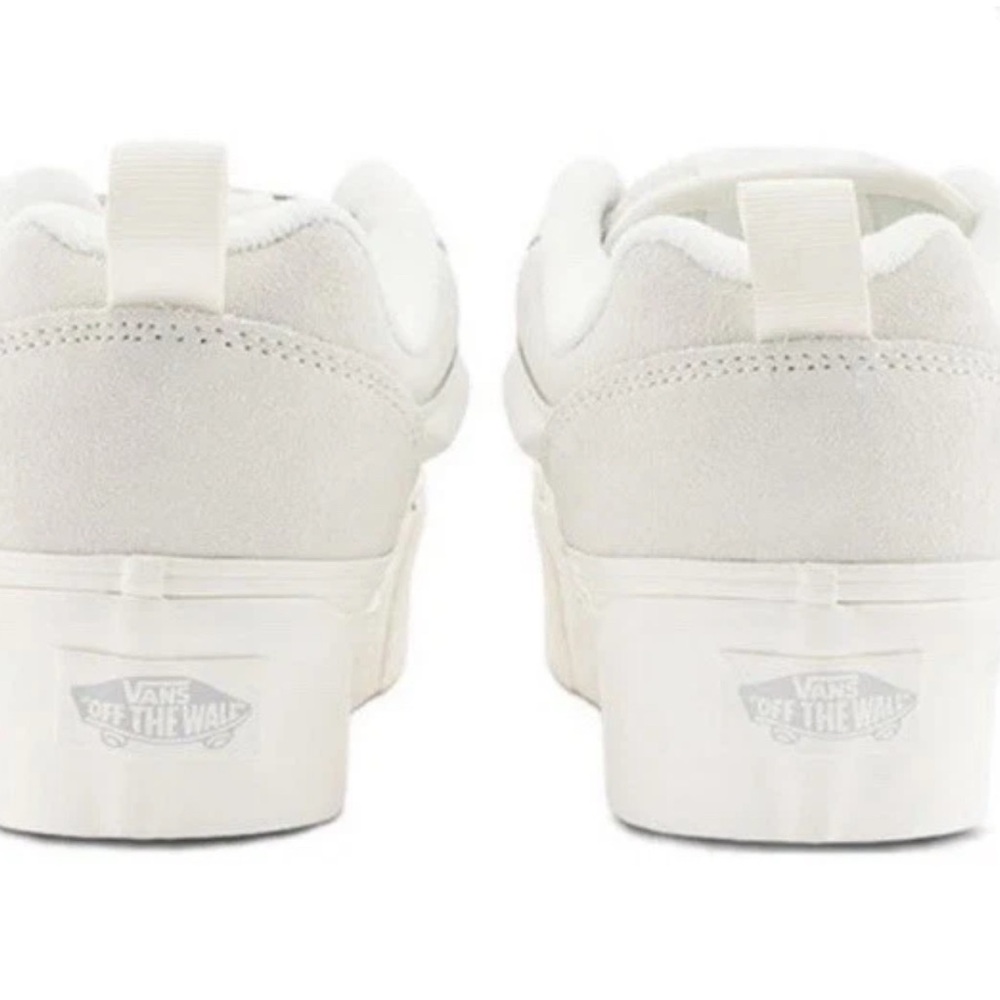 VANS Knu Stack Skate Shoes Lace Up Platform white Puffy Sneakers W 9.5 M 8 NEW - Picture 7 of 13